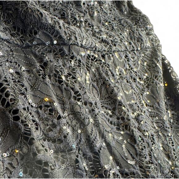 B. Darlin Black Sequin Evening Gown size 15/16 - Picture 5 of 9